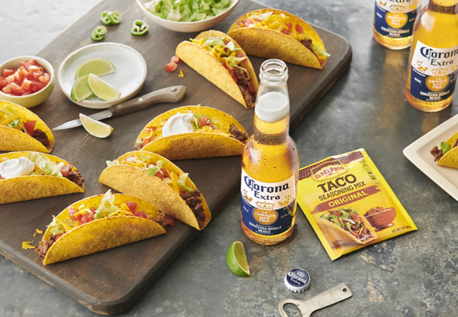 Classic beef taco